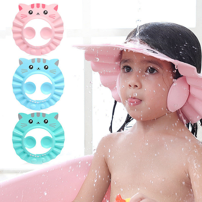 Shampoing pour bébé, protection auditive imperméable pour enfants, hommes et femmes, bonnet de douche pour le bain