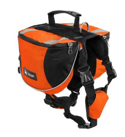 Harnais pour animaux de compagnie d'extérieur avec sac à dos