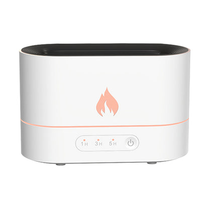 Siming Flame Machine d'aromathérapie Maison Chambre Silencieux Atmosphère Lumière Humidificateur Diffuseur de Flamme Décoration Intérieure