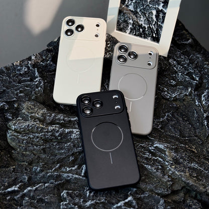 Frosted Skin Feeling Magnetic Suction Phone Case Lens Protector All-inclusive Drop-resistant