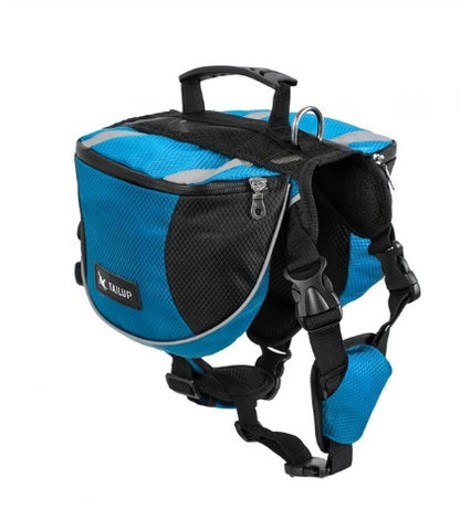 Harnais pour animaux de compagnie d'extérieur avec sac à dos