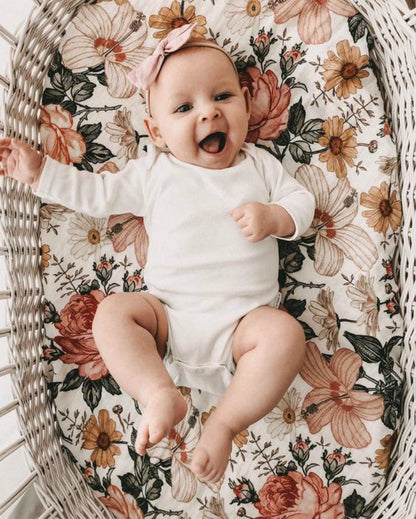 European And American Baby Print Cradle Fitted Cover