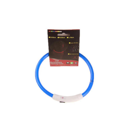 Collier lumineux pour animaux de compagnie, rechargeable par USB, collier de sécurité lumineux pour promenade nocturne, collier électrique pour chien, néon