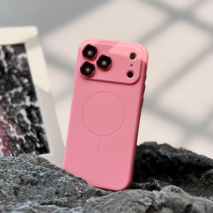 Frosted Skin Feeling Magnetic Suction Phone Case Lens Protector All-inclusive Drop-resistant