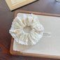 English Sweet Girl Large Intestine Hair Ring Original
