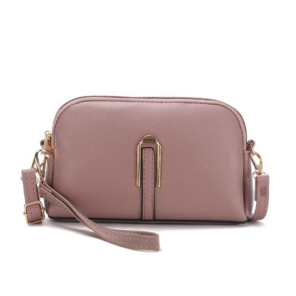 Sac messager simple pour téléphone portable de couleur unie pour femme