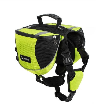 Harnais pour animaux de compagnie d'extérieur avec sac à dos