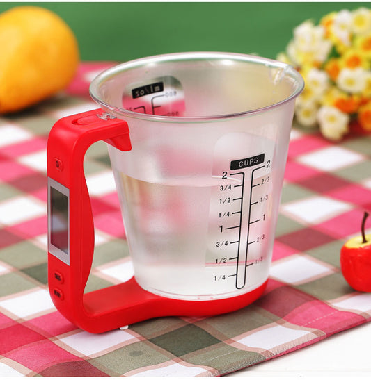 Balance de cuisine électronique avec tasse à mesurer 