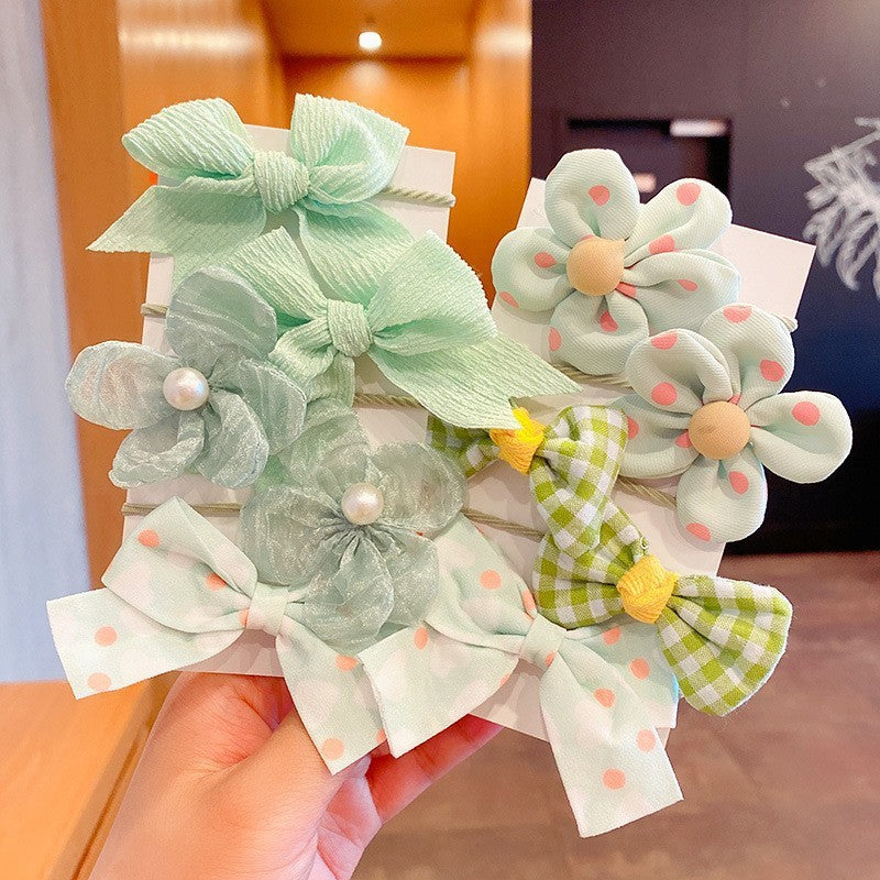 Baby Hair Rope Girls' Fabric Bow