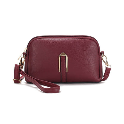Sac messager simple pour téléphone portable de couleur unie pour femme