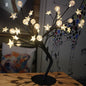 LED Fiber Optic Flower Tree Lamp Warm Table Lamp