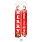 Christmas Couplet Curtain Hanging Cloth Lattice Decoration Hanging Flag