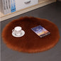 Tapis de sol en peluche pour la maison, tapis de sol rond en laine pour chambre à coucher