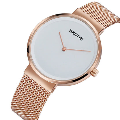 Quartz Watch Waterproof Fashion Simple Women's Mesh Strap Watch