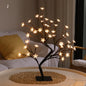 LED Fiber Optic Flower Tree Lamp Warm Table Lamp
