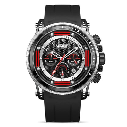 Luminous Waterproof Timing Silicone Sports Watch