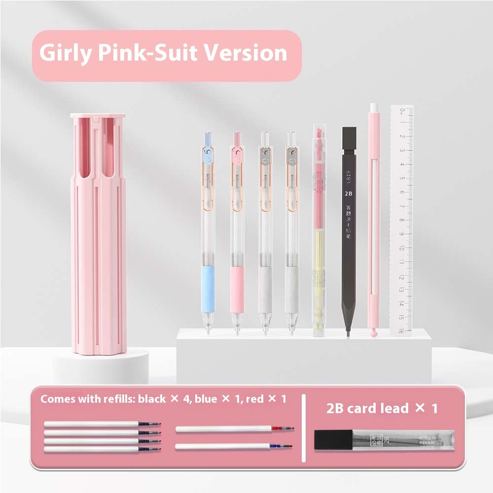 Pressing Pen Suitable For Portable Six Pens Pencil Box Kit
