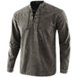 Stand Collar Retro Drawstring Casual Sports T-shirt
