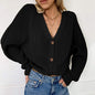 Casual Solid Color Buttons Knitwear Cardigan Sweater