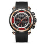 Luminous Waterproof Timing Silicone Sports Watch