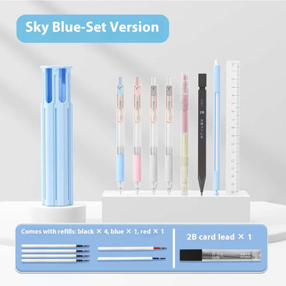 Pressing Pen Suitable For Portable Six Pens Pencil Box Kit