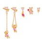 925 Silver Needle Exquisite Small Bear Stud Earrings