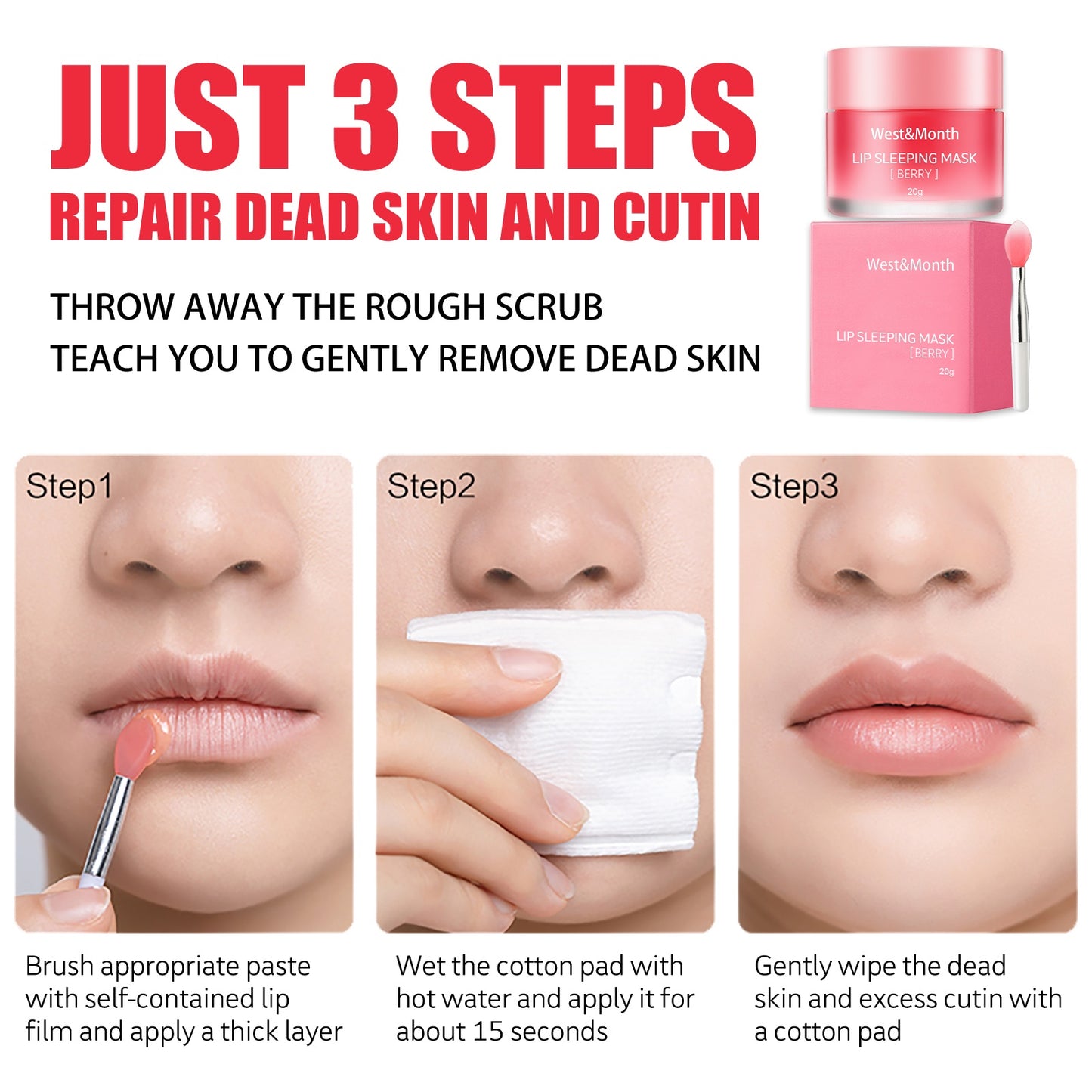 Jelly Lip Mask-- Hydrating, Moisturizing, Reducing Lip Wrinkles, And Nourishing Lip Skin