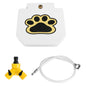Fontaine à eau pour chien, distributeur d'eau d'extérieur pour animaux de compagnie, arroseur à pédale avec valve interactive pour boire de l'eau