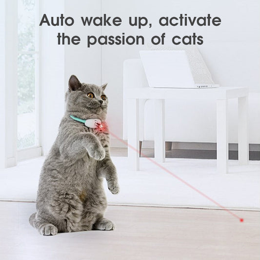 Jouet automatique pour chat, collier intelligent pour taquiner le chat, chargement USB électrique, jouets amusants pour chaton, articles de dressage interactifs pour animaux de compagnie