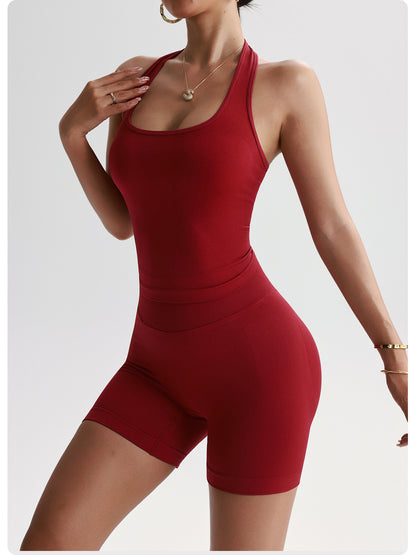 Workout Clothes Women's Casual Sports Vest Shorts Yoga Suit