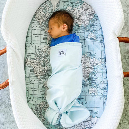 European And American Baby Print Cradle Fitted Cover