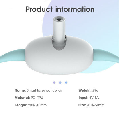 Jouet automatique pour chat, collier intelligent pour taquiner le chat, chargement USB électrique, jouets amusants pour chaton, articles de dressage interactifs pour animaux de compagnie