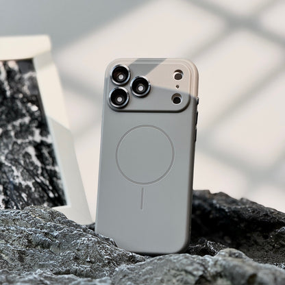 Frosted Skin Feeling Magnetic Suction Phone Case Lens Protector All-inclusive Drop-resistant
