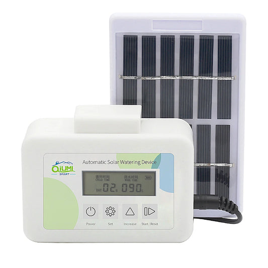 Contrôleur d'arrosage de jardin Qiumi, pelouse, fleurs de jardin, contrôleur d'arrosage de balcon, irrigation intelligente pour jardin domestique à énergie solaire