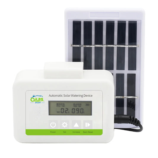 Contrôleur d'arrosage de jardin Qiumi, pelouse, fleurs de jardin, contrôleur d'arrosage de balcon, irrigation intelligente pour jardin domestique à énergie solaire