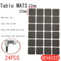 Tapis de protection anti-rayures pour pieds de meubles, couvre-pieds de table, antidérapants, noirs, autocollants