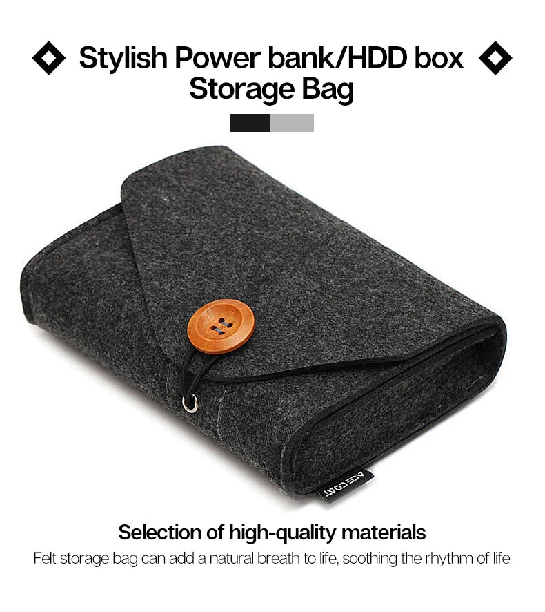 T29 Portable HDD Case Storage Bag 2.5' for MacBook Charger Mouse Mobile Power Bank Earphone - Digital Accessories Protective Bag