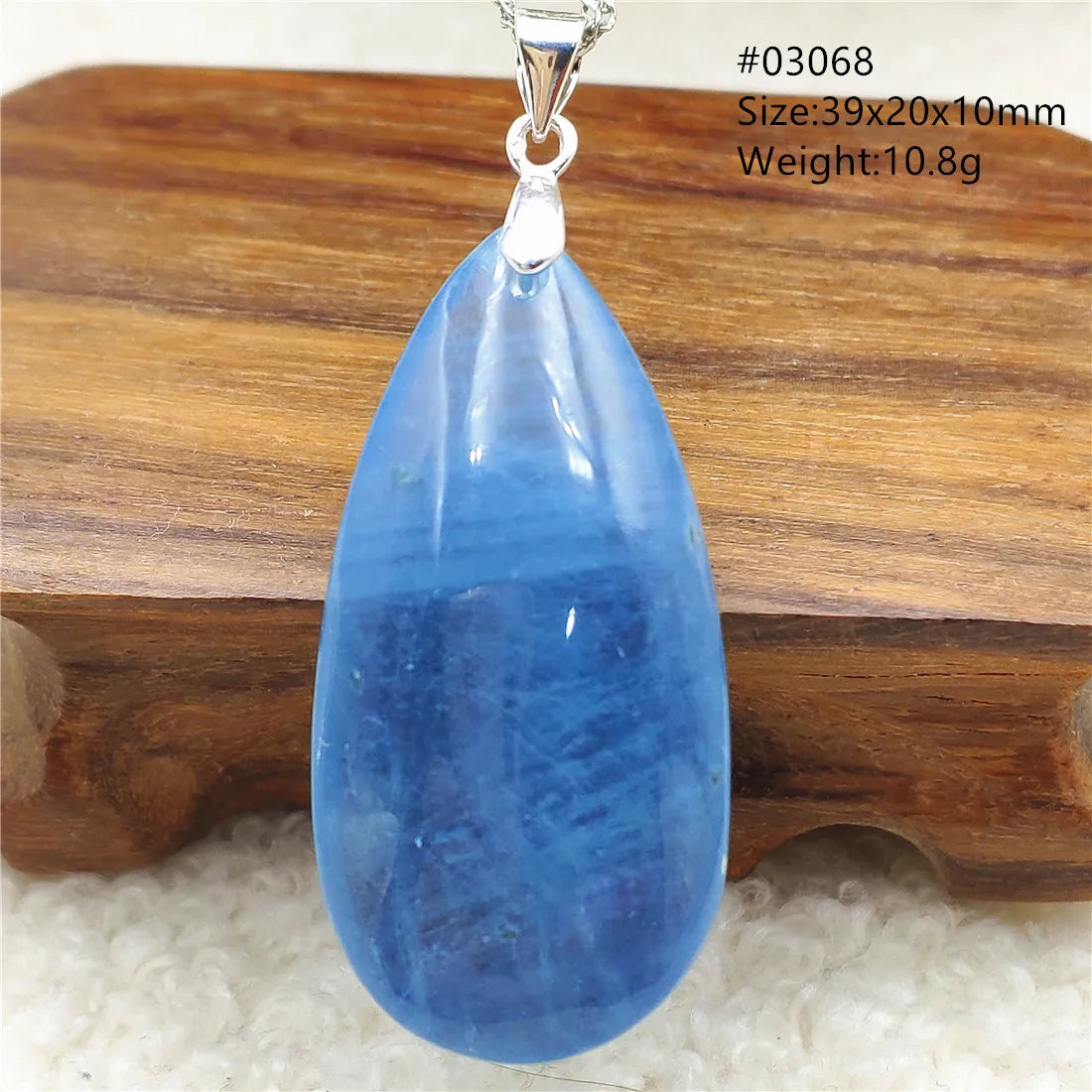 Natural Blue Aquamarine Pendant Clear Water Drop Women Men Brazil Aquamarine Crystal Necklace Jewelry AAAAA