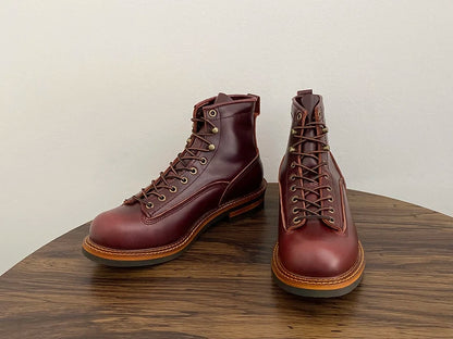 Unisex Autumn Vintage Handmade Men Casual Cow Leather Shoes High Quality Dress Ankle Boots British Tooling Work Motorcycle Boots