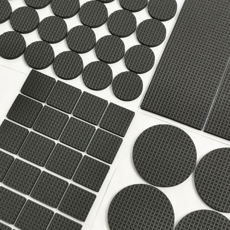 Tapis de protection anti-rayures pour pieds de meubles, couvre-pieds de table, antidérapants, noirs, autocollants