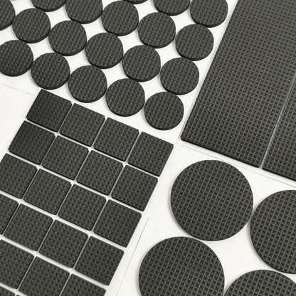 Tapis de protection anti-rayures pour pieds de meubles, couvre-pieds de table, antidérapants, noirs, autocollants