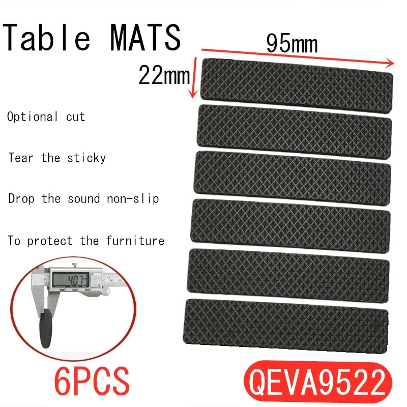 Tapis de protection anti-rayures pour pieds de meubles, couvre-pieds de table, antidérapants, noirs, autocollants