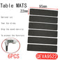 Tapis de protection anti-rayures pour pieds de meubles, couvre-pieds de table, antidérapants, noirs, autocollants