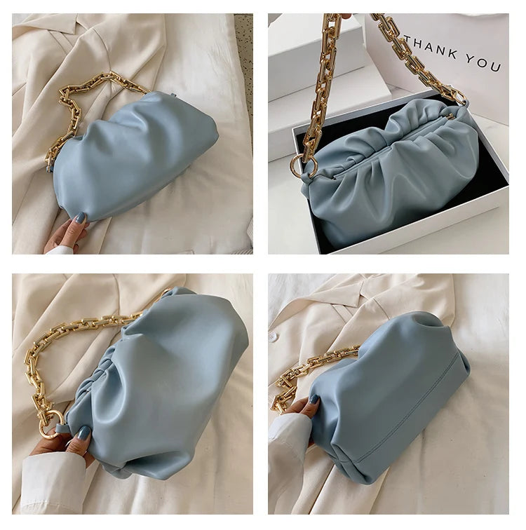 Sacs à bandoulière en cuir synthétique pour femmes, fourre-tout d'été, sac à main de voyage avec chaîne et poignée supérieure