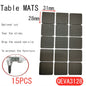 Tapis de protection anti-rayures pour pieds de meubles, couvre-pieds de table, antidérapants, noirs, autocollants