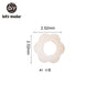 10PC Baby Wooden Teether Animal Beads Beech Rodent Star DIY Pacifier Chain Teething Bracelet Accessories Montessori Newborn Gift