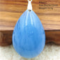 Natural Blue Aquamarine Pendant Clear Water Drop Women Men Brazil Aquamarine Crystal Necklace Jewelry AAAAA