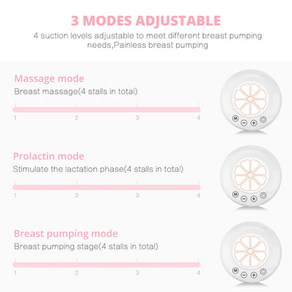 Electric breast pump unilateral and bilateral breast pump manual silicone breast pump baby breastfeeding accessories