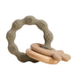1Pcs Baby Silicone Teether Ring BPA Free Rattles Bracelet Food Grade Newborn Baby Accessories Cartoon Silicone Teething Toys