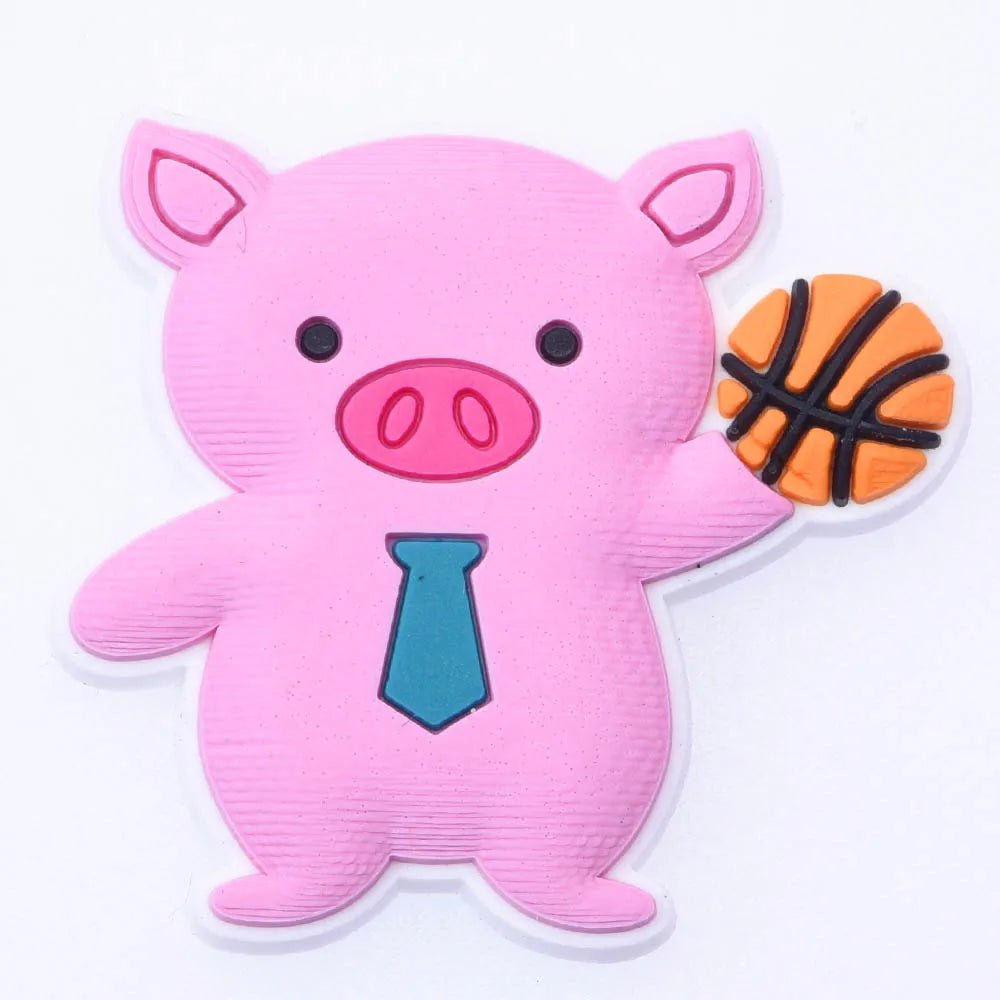 1pcs/lot Cute Cartoon Animals School Teacher Shoe Charms Shoe Decorations Accessories For  Kids Gifts